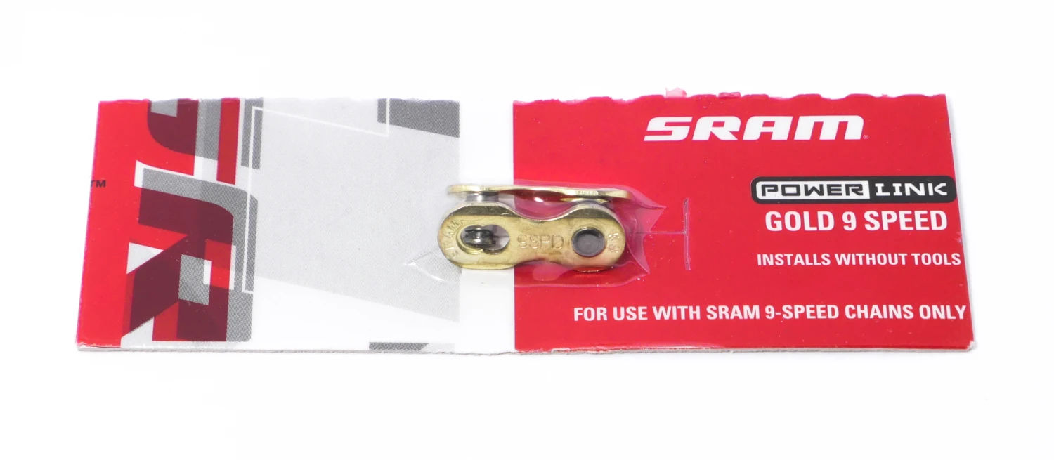 SRAM Kettenverschlussglied Power Link 9-fach Gold 1 SRAM Kettenverschlussglied Power Link 9-fach Gold