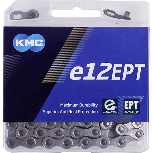 KMC E12 EPT - E-Bike Kette - 130 Glieder Silber 1 KMC E12 EPT - E-Bike Kette - 130 Glieder Silber