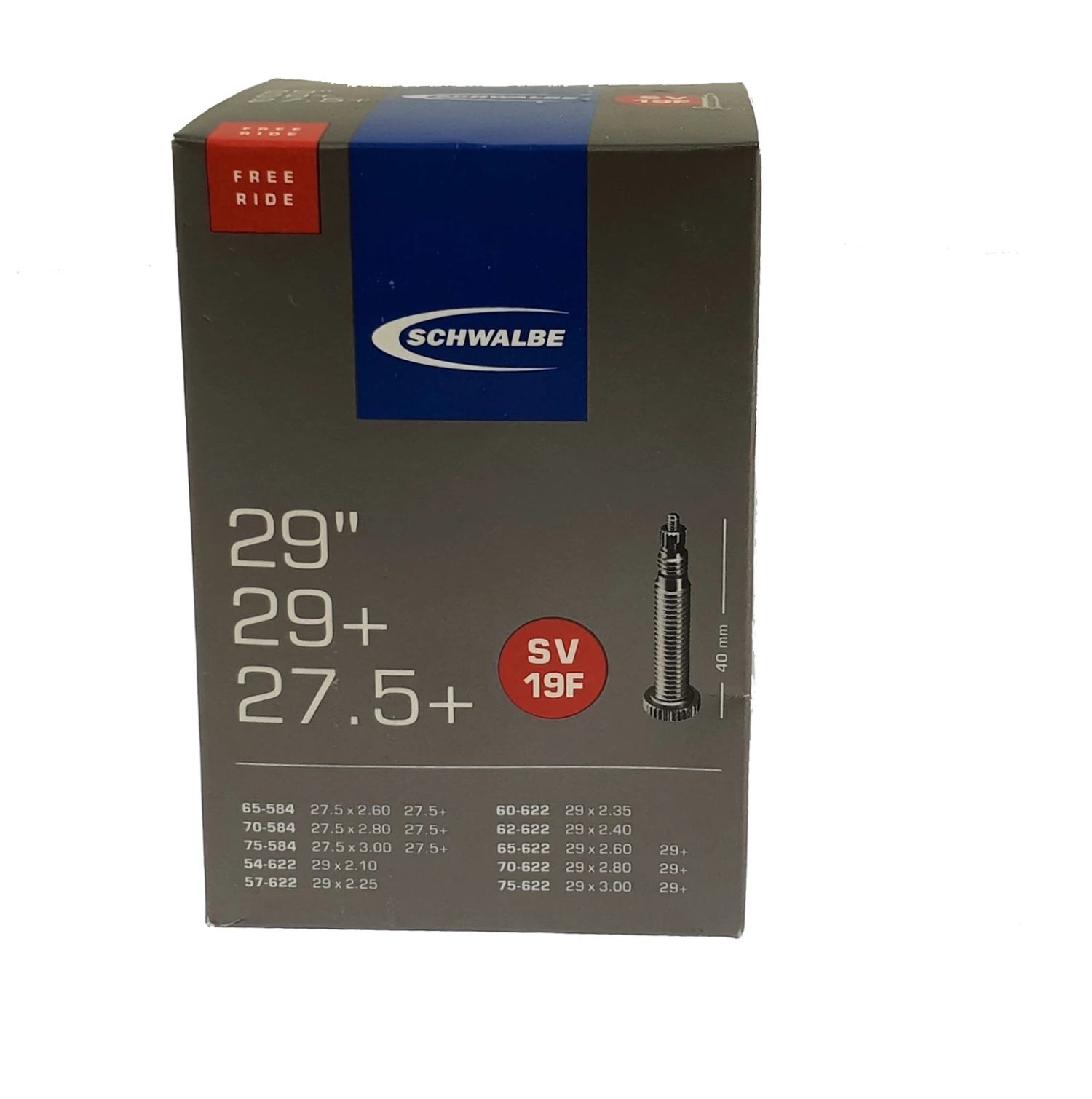 Schwalbe Schlauch SV19F Freeride 29+" 1 Schwalbe Schlauch SV19F Freeride 29+"